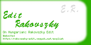 edit rakovszky business card